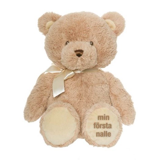 Läs mer om Teddykompaniet nallebjörn Min Första Nalle 28 cm, beige