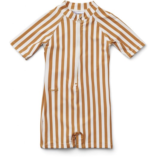 Liewood UV-dräkt/jumpsuit Max Swim stl 56/62 stripe mustard