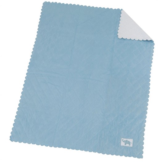 Läs mer om Rätt Start quiltad filt Elefant 75x100 cm, blå