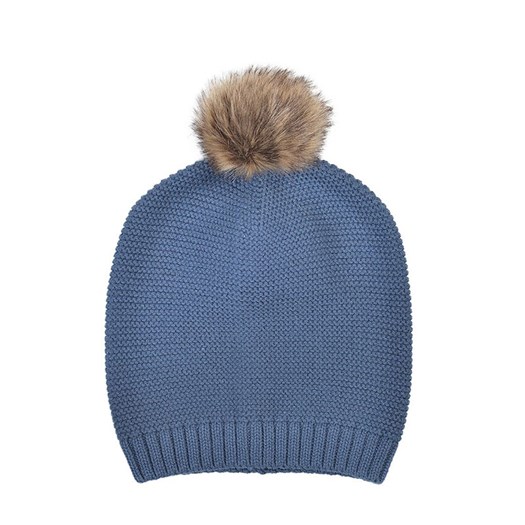 Läs mer om Mini Dreams mössa Knitted Hat Boy 6-12 mån, marinblå