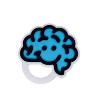Fat Brain Toys bitleksak Brain, blå