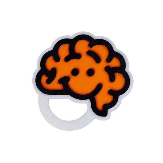 Läs mer om Fat Brain Toys bitleksak Brain, orange