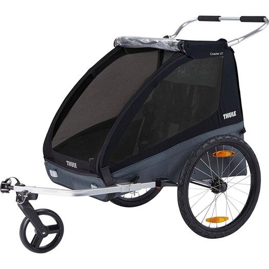Läs mer om Thule Coaster XT cykelvagn inkl promenad- & cykelkit, svart