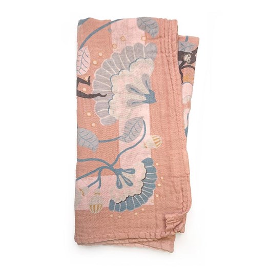 Läs mer om Elodie Details bamboo muslin blanket 1-p, faded rose bells