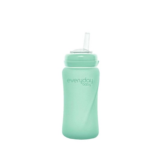 Everyday Baby sugrörsflaska glas Healthy+ 240 ml, mint green