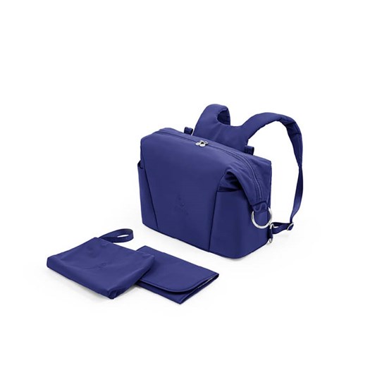 Läs mer om Stokke skötväska & ryggsäck, royal blue