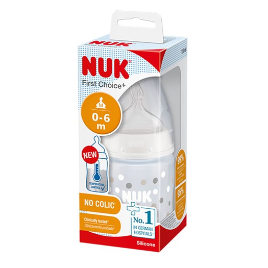 Läs mer om NUK nappflaska First Choice+ Bottle 150 ml, vit