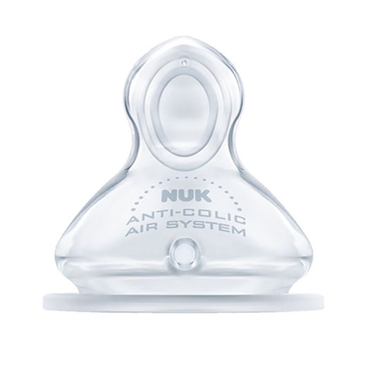 Läs mer om NUK dinapp First Choice+ silicon 2-pack, stl M (0-6 mån)