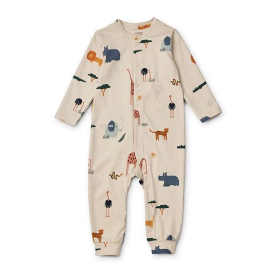 Liewood pyjamas Birk stl 56 safari/sand