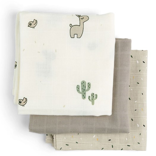 Done by Deer burp cloth 3-pack Lalee sand