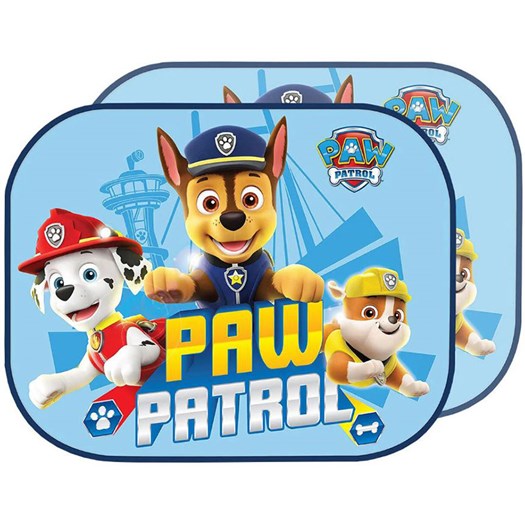 Läs mer om Paw Patrol solskydd för bilen blå, 2-pack