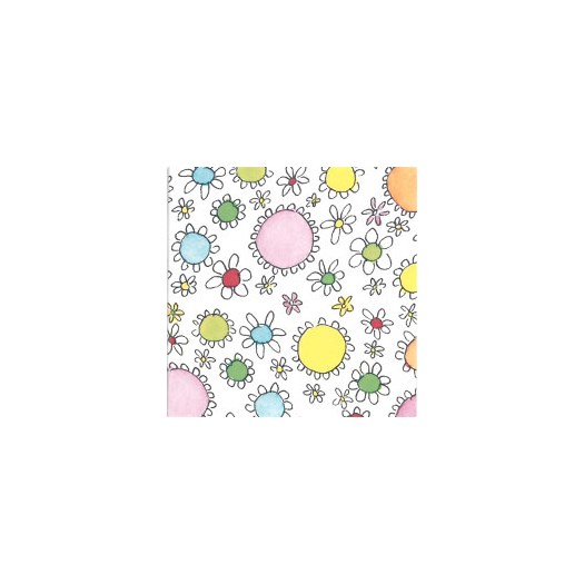 Dacapo Kort ”Blommor” 55X55mm av Lena Lindahl