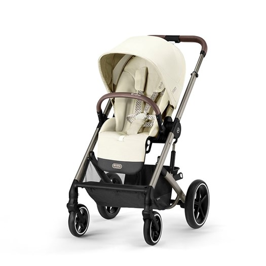Läs mer om Cybex Balios S Lux sittvagn seashell beige/taupe chassi