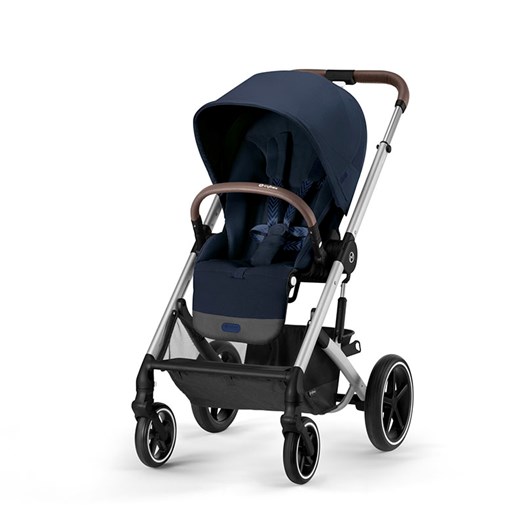 Cybex Balios S Lux sittvagn ocean blue/silvrigt chassi