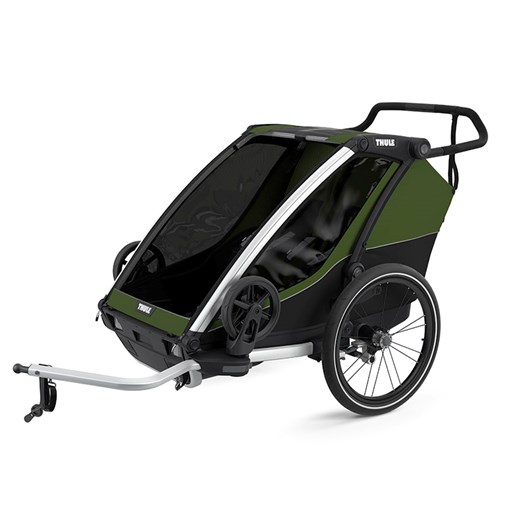 Läs mer om Thule Chariot Cab2 cykelvagn, cypress green