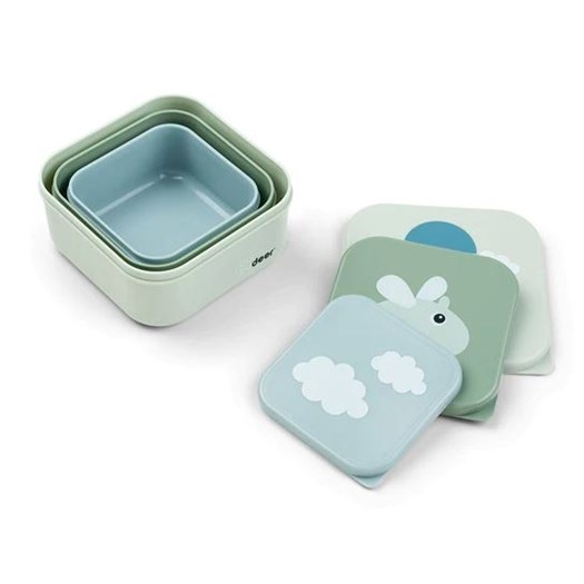 Läs mer om Done by Deer snack box set Happy Cloud 3 delar, green