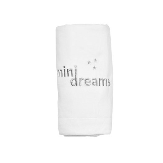 Läs mer om Mini Dreams filt pärlsammet logo, off-white