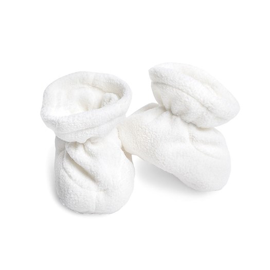 Mini Dreams babytossor fleece off-white 0-6 mån