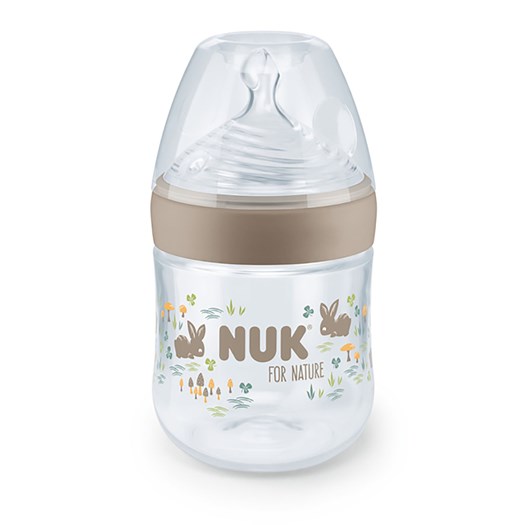 Läs mer om NUK for Nature nappflaska 150 ml, beige