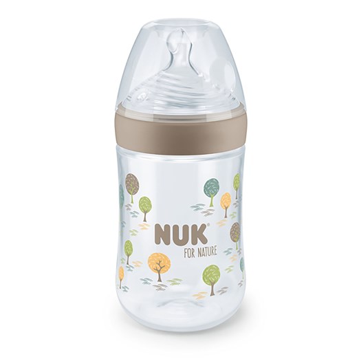 Läs mer om NUK for Nature nappflaska 260 ml, beige