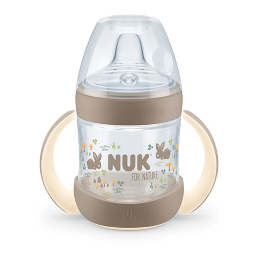Läs mer om NUK for Nature drickpipsmugg 150 ml, beige