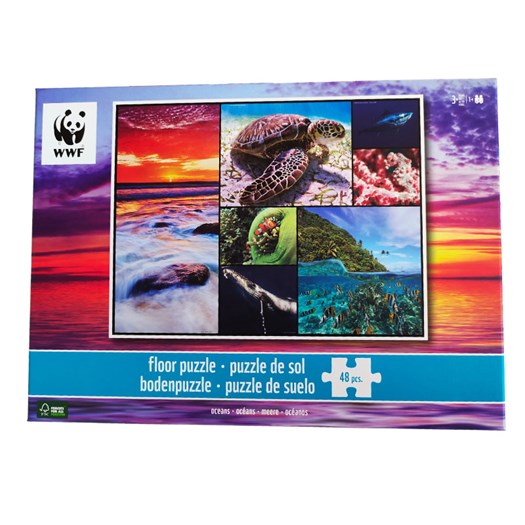 Läs mer om WWF golvpussel 48 bitar, hav