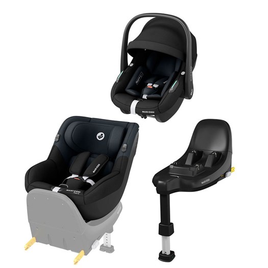 Maxi-Cosi Pearl S + Maxi-Cosi Pebble S + bas