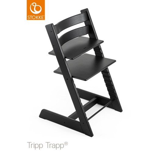 Läs mer om Stokke Tripp Trapp matstol, oak black, Oak black