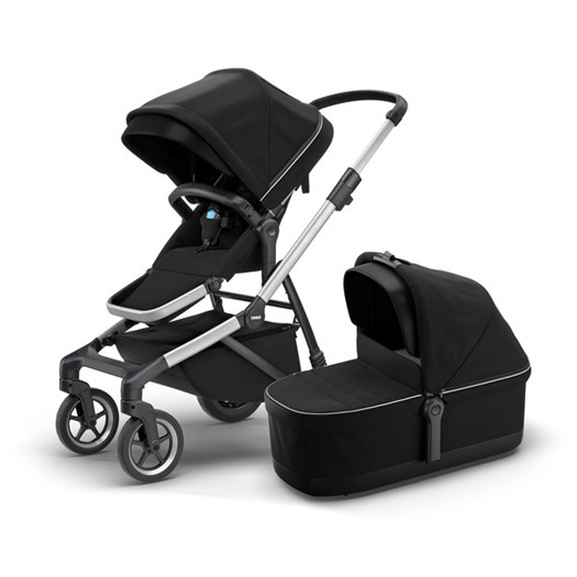 Thule Sleek duovagn midnight black/silver chassi